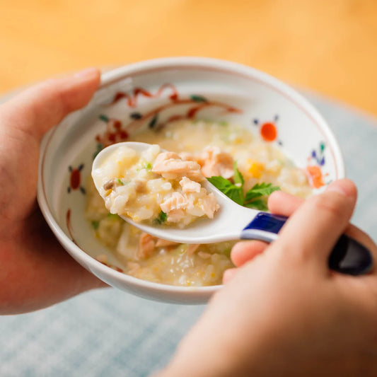 Arita Ware | Cacomi Set of 2 Hot Pot Side Bowls | Manreki & Some-Nishiki Six Gourds | Shobido