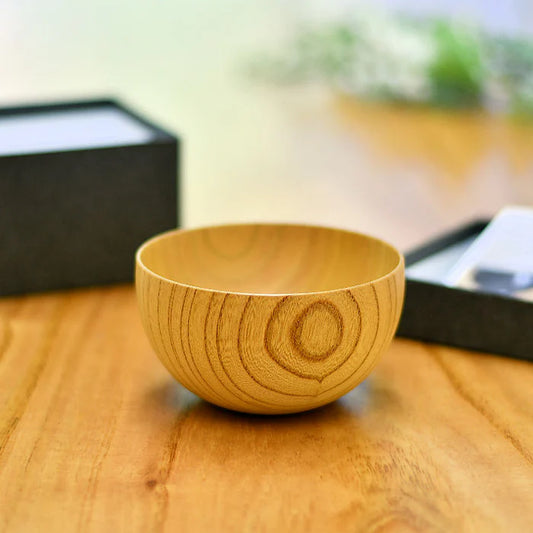 Yamanaka Lacquerware Bowl | Shirasagi Bowl Natural | Keyaki (Zelkova) | Shirasagi Mokko