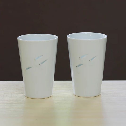 Hasami Ware Free Cup | Hotaru Medaka 2-Piece Set | S | Koshun Kiln