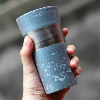 Arita Ware | “Lin” Platinum Tumbler | Emerald | Kinshodo