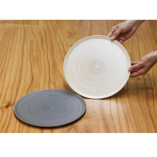 Hasami Ware Plates | Large Plates | Shabby 2-Color Set | Hamato