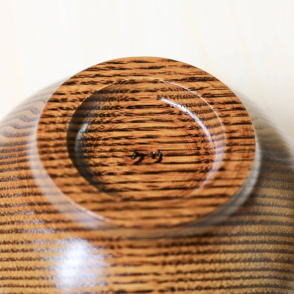 Odawara Lacquerware Bowl | Meiboku Bowl Medium | Lacquered Chestnut | Sonobe Sangyo