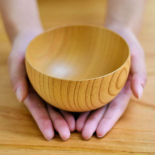 Yamanaka Lacquerware Bowl | Shirasagi Bowl Natural | Keyaki (Zelkova) | Shirasagi Mokko