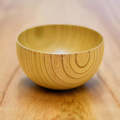 Yamanaka Lacquerware Bowl | Shirasagi Bowl Natural | Keyaki (Zelkova) | Shirasagi Mokko