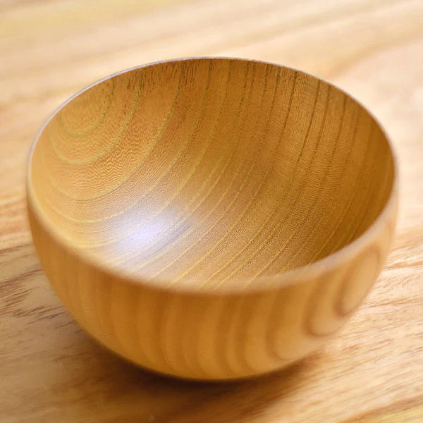 Yamanaka Lacquerware Bowl | Shirasagi Bowl Natural | Keyaki (Zelkova) | Shirasagi Mokko